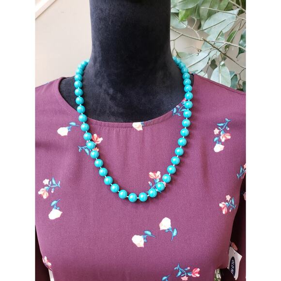 Old Navy Fit & Flare Dress Women's Medium Purple Floral Crew Neck Long Sleeve - Picture 6 of 13